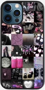 Pink and Black Collage